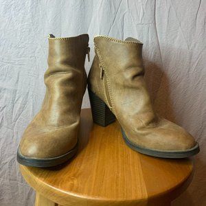 Target Brown Leather Boot, Size 6